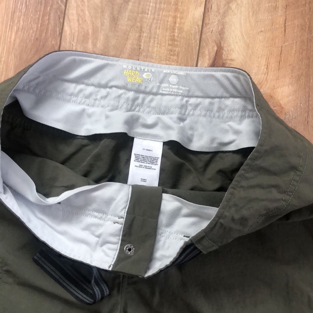 Mtn HARDWEAR Mens Nylon PANTS Belted POCKETS Key strap - Picture 5 of 7